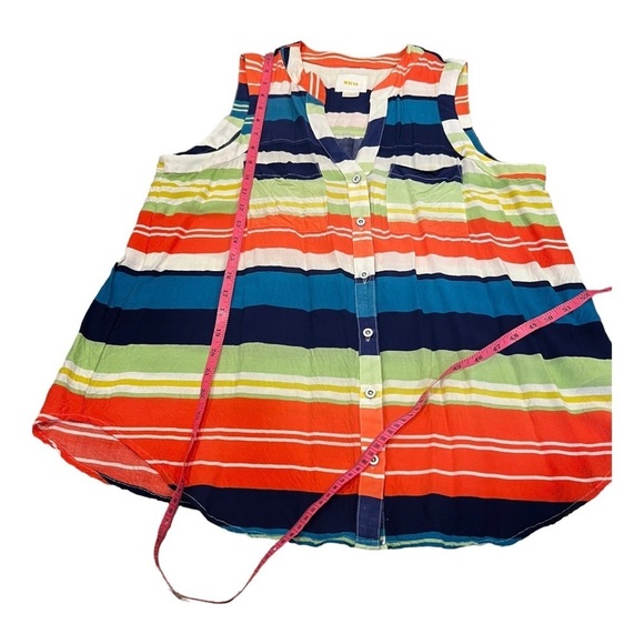 Anthropologie Maeve button down sleeveless top size 12 - Picture 8 of 8